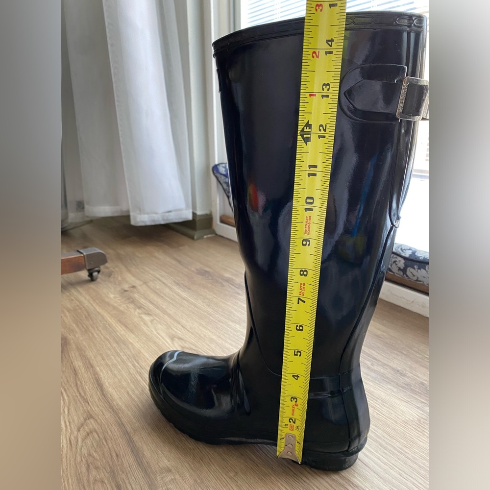 Hunter Black Gloss Rain Boots - Picture 11 of 11